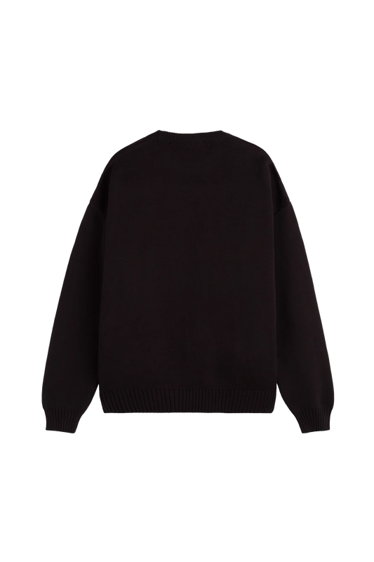 Newcop Fakegods Valentines Knitted Sweater Black Red Ropa 2