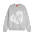 Fakegods Valentines Knitted Sweater Light Grey