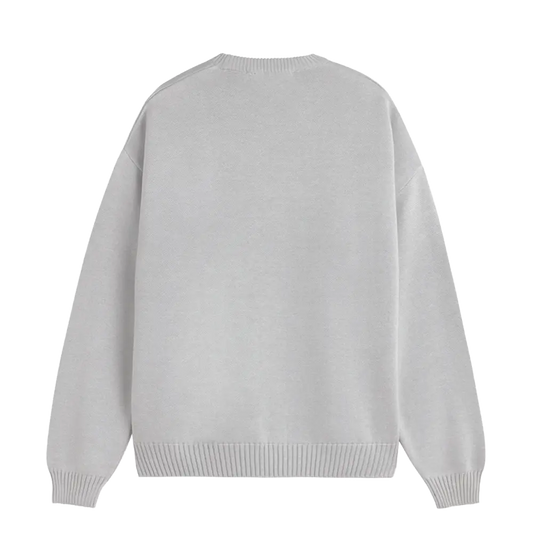 Newcop Fakegods Valentines Knitted Sweater Light Grey Ropa 2