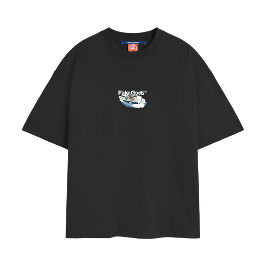 Newcop Fakegods Yacht Tee Dark Grey Ropa 1