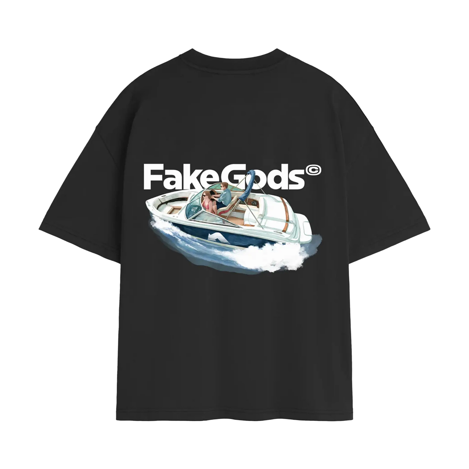 Newcop Fakegods Yacht Tee Dark Grey Ropa 2