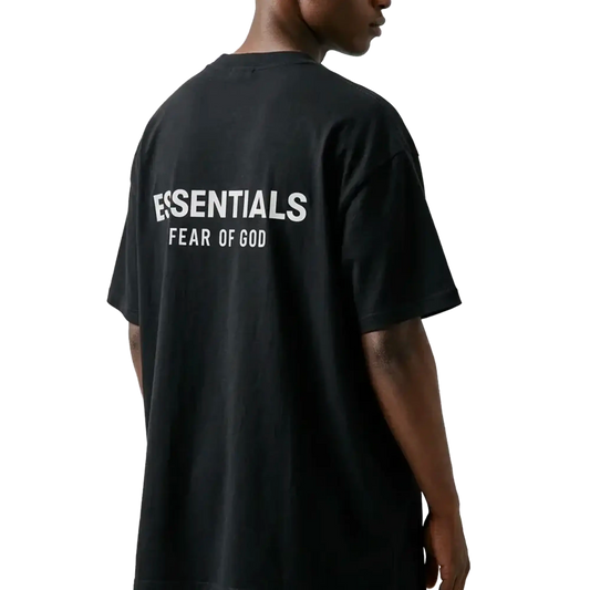 Newcop Fear Of God Essentials Classic Short Sleeve Tee Jet Black Ropa 3