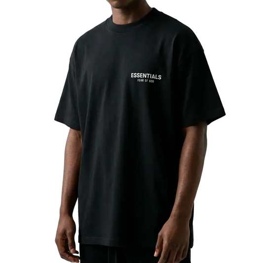 Newcop Fear Of God Essentials Classic Short Sleeve Tee Jet Black Ropa 4