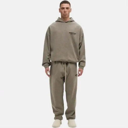 Newcop Fear Of God Essentials Fleece Hoodie Heather Gray Ropa 3
