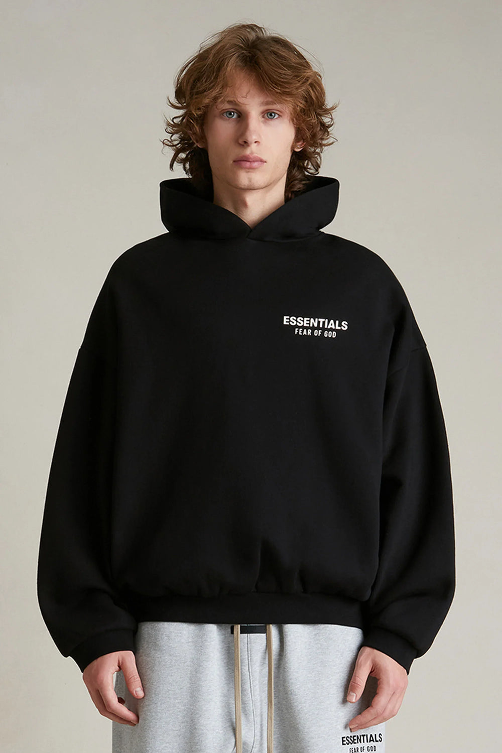 Fear Of God Essentials Hoodie Fleece Black – Newcop