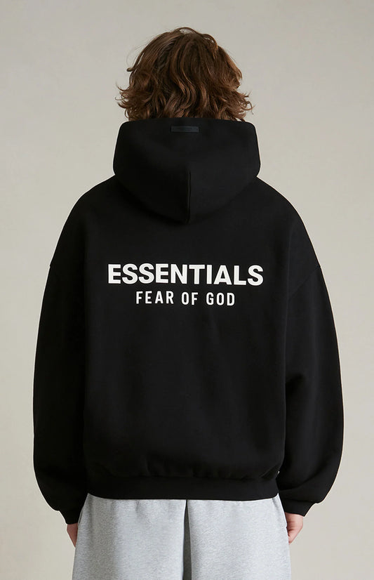 Newcop Fear Of God Essentials Hoodie Fleece Black Ropa 3