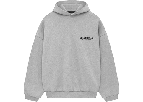 Sudadera con capucha Fear Of God Essentials Hoodie Fleece Light Heather Gray