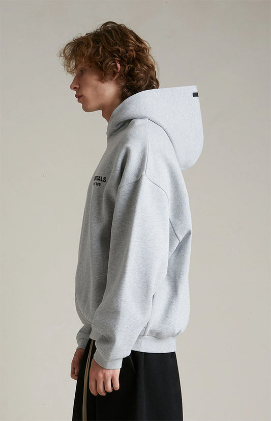 Newcop Fear Of God Essentials Hoodie Fleece Light Heather Gray Ropa 4