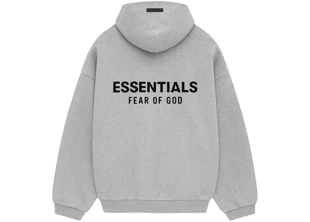 Newcop Fear Of God Essentials Hoodie Fleece Light Heather Gray Ropa 5