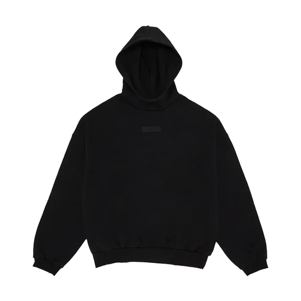 Newcop Fear Of God Essentials Hoodie Jet Black Ropa 1