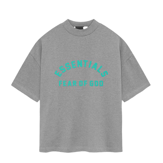 Newcop Fear Of God Essentials T-shirt Dark Heather Oatmeal Ropa 1