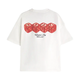 Gods Red Dice Tee Cream
