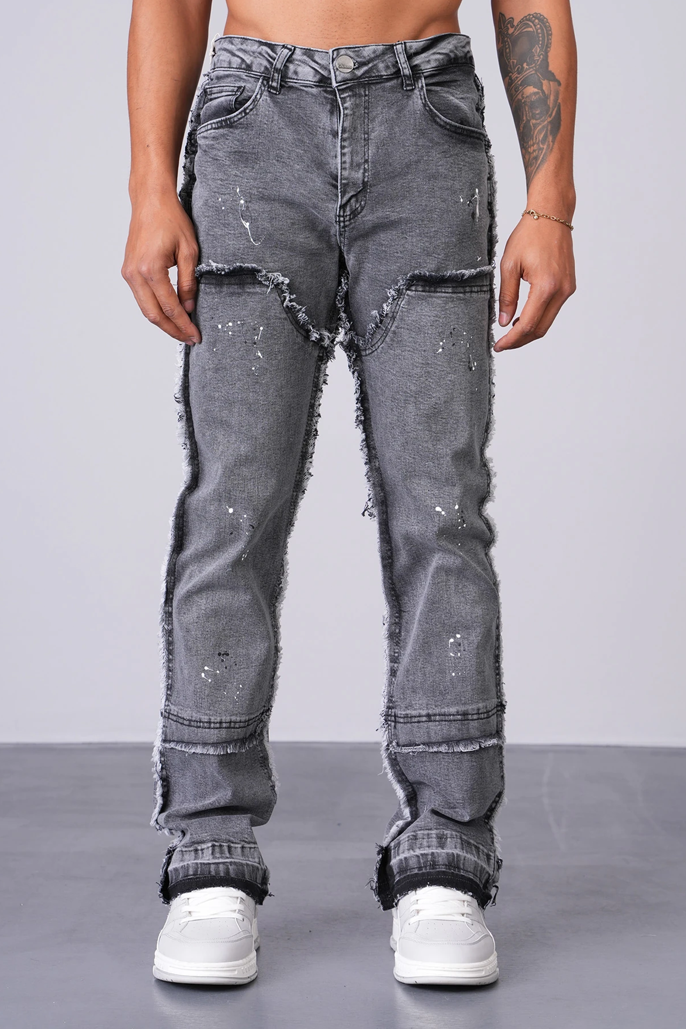 Newcop Jean Flare Ll2000212 - Grey Ropa 1