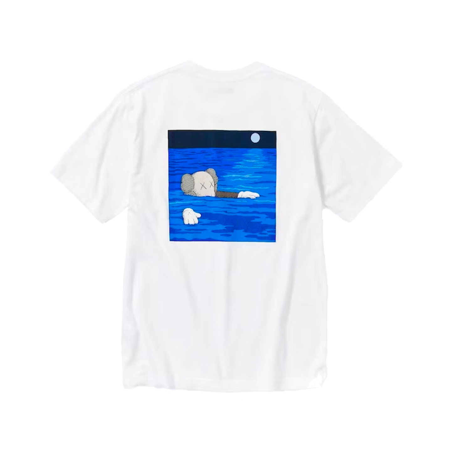 Newcop Kaws X Uniqlo Ut Short Sleeve Artbook Cover T-shirt Blue Ropa 1