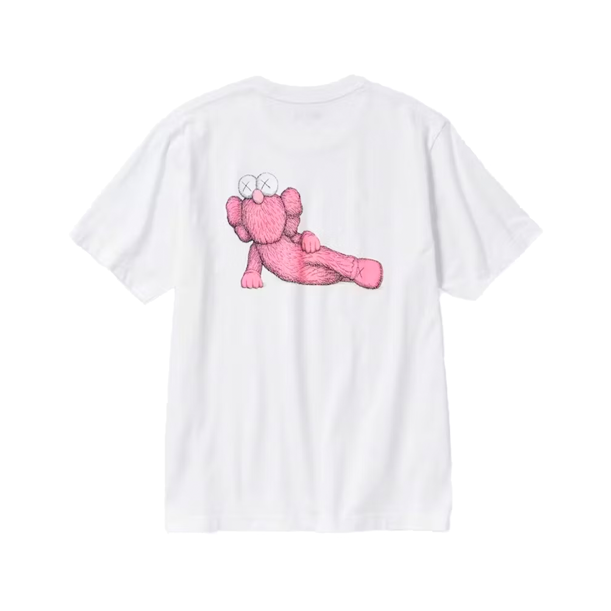 Newcop Kaws X Uniqlo Ut Short Sleeve Graphic T-shirt Pink Ropa 1