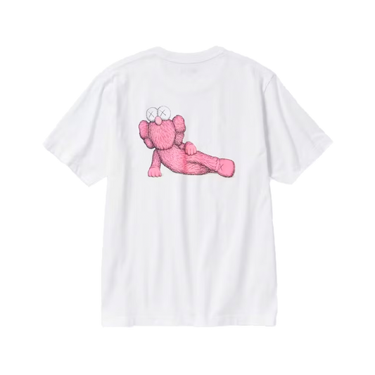 Newcop Kaws X Uniqlo Ut Short Sleeve Graphic T-shirt Pink Ropa 1