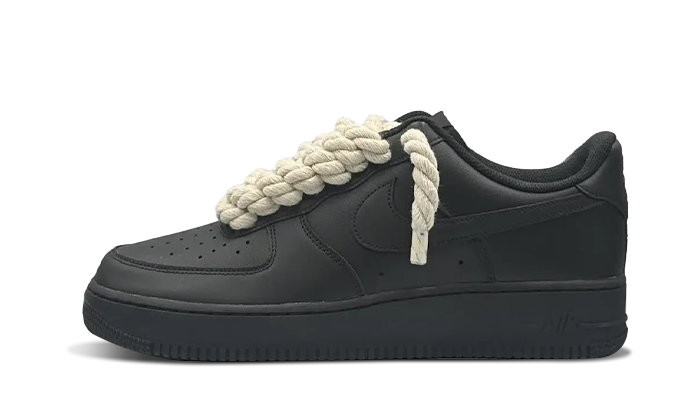 Newcop Nike Air Force 1 Rope Laces Black Beige Zapatillas 1