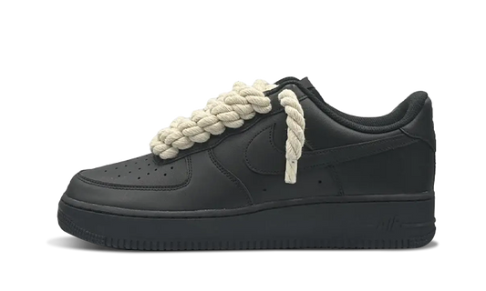 Newcop Nike Air Force 1 Rope Laces Black Beige Zapatillas 1