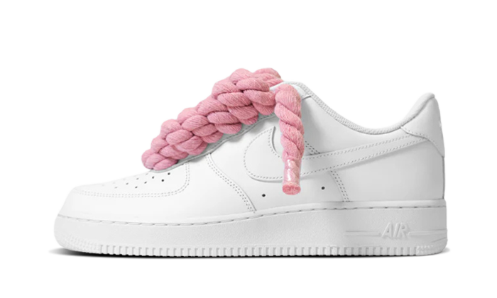 Newcop Nike Air Force 1 Rope Laces Pink Zapatillas 1