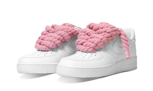 Newcop Nike Air Force 1 Rope Laces Pink Zapatillas 2