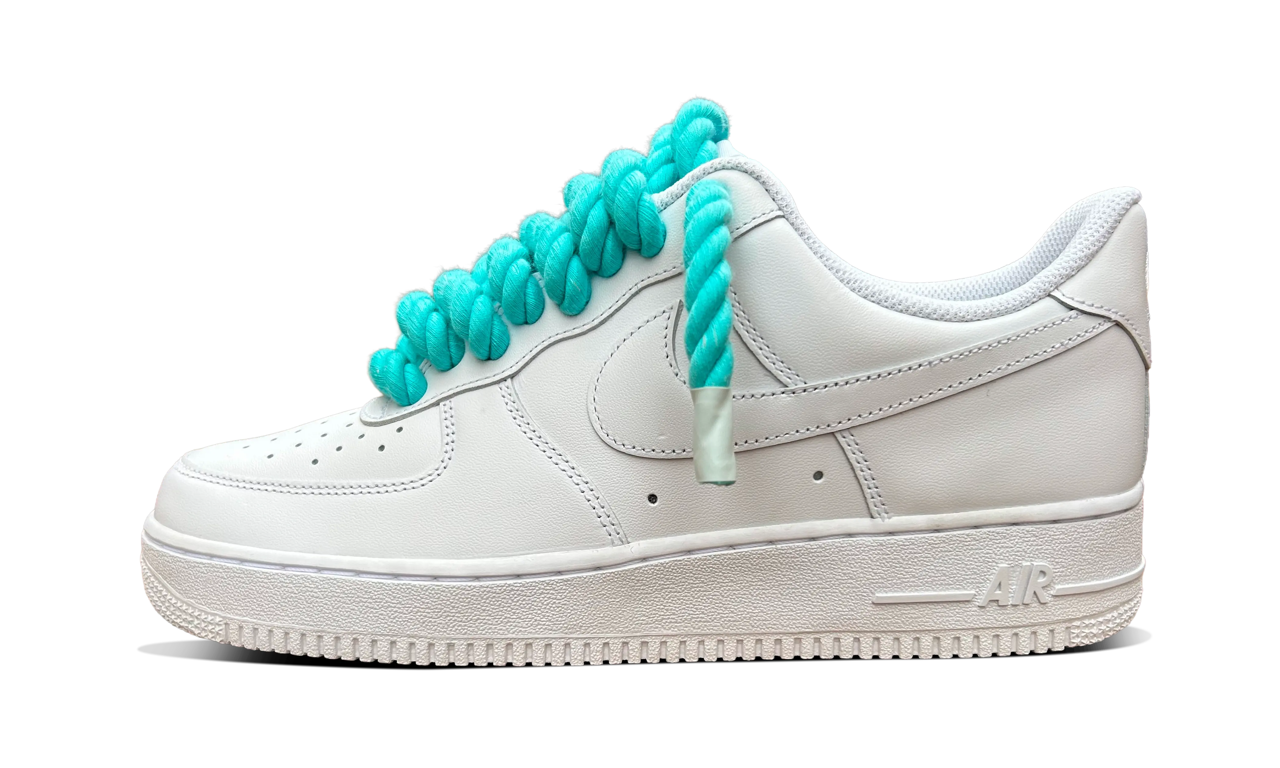 Newcop Nike Air Force 1 Rope Laces Turquoise Zapatillas 1