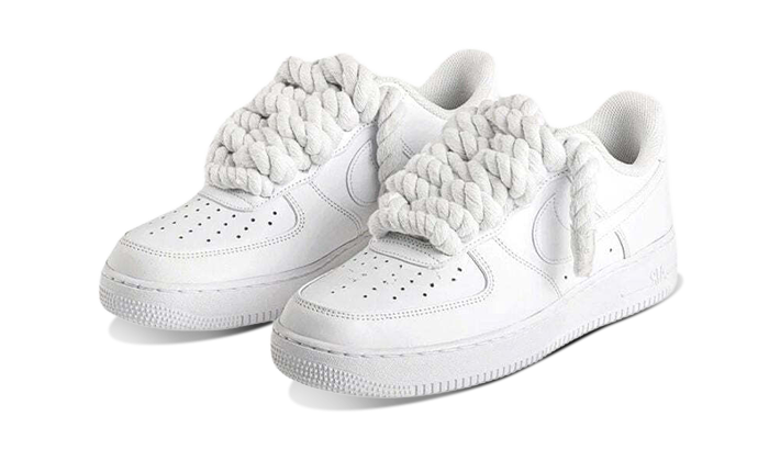 Newcop Nike Air Force 1 Rope Laces White Zapatillas 2