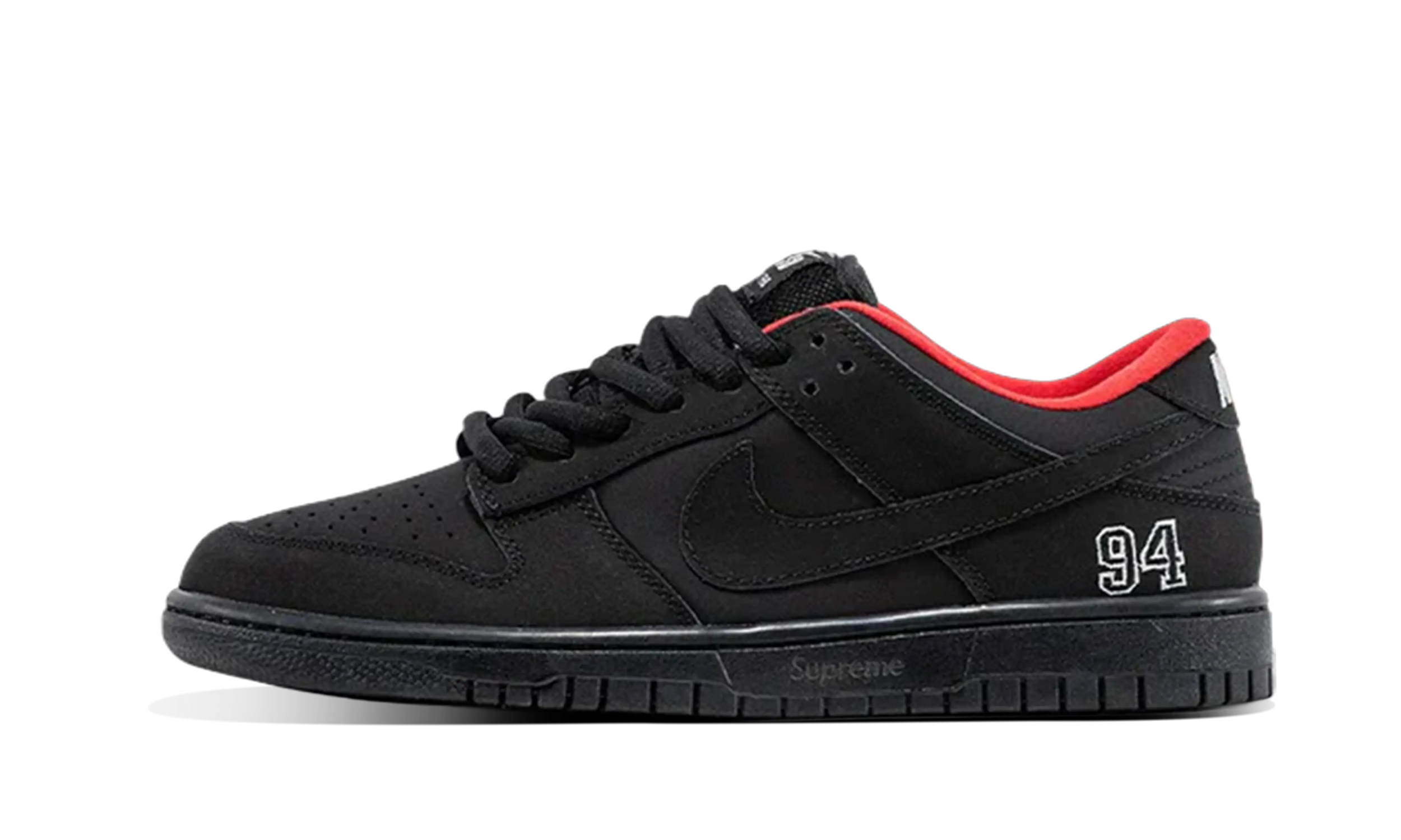 Newcop Nike Sb Dunk Low Supreme 94 Black Zapatillas 1