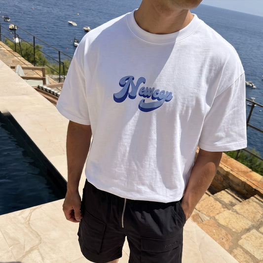 Newcop Nwcp Blue Wave Logo Tee Ropa Newcop 3