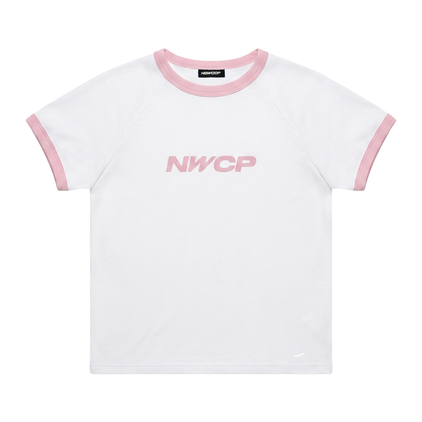 Newcop Nwcp White & Pink Baby Tee Ropa Newcop 1