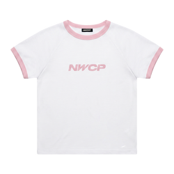 Newcop Nwcp White & Pink Baby Tee Ropa Newcop 1