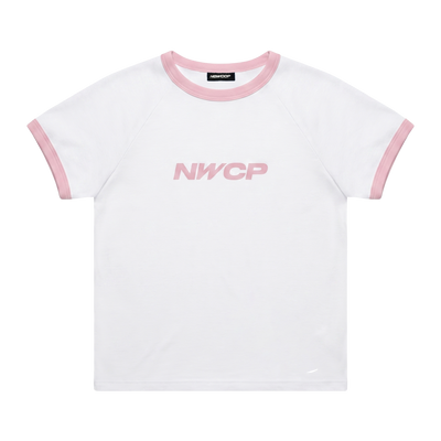 NWCP White & Pink Baby Tee
