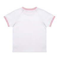 Newcop Nwcp White & Pink Baby Tee Ropa Newcop 2