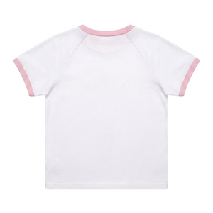 Newcop Nwcp White & Pink Baby Tee Ropa Newcop 2
