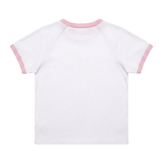 Newcop Nwcp White & Pink Baby Tee Ropa Newcop 2