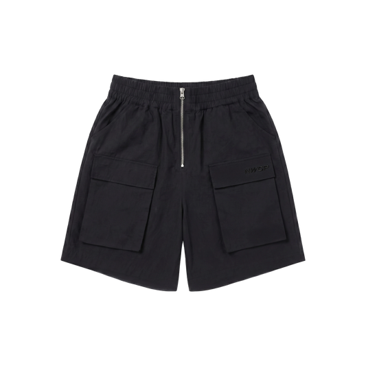 Newcop Nwp Black Zipper Shorts Ropa Newcop 1