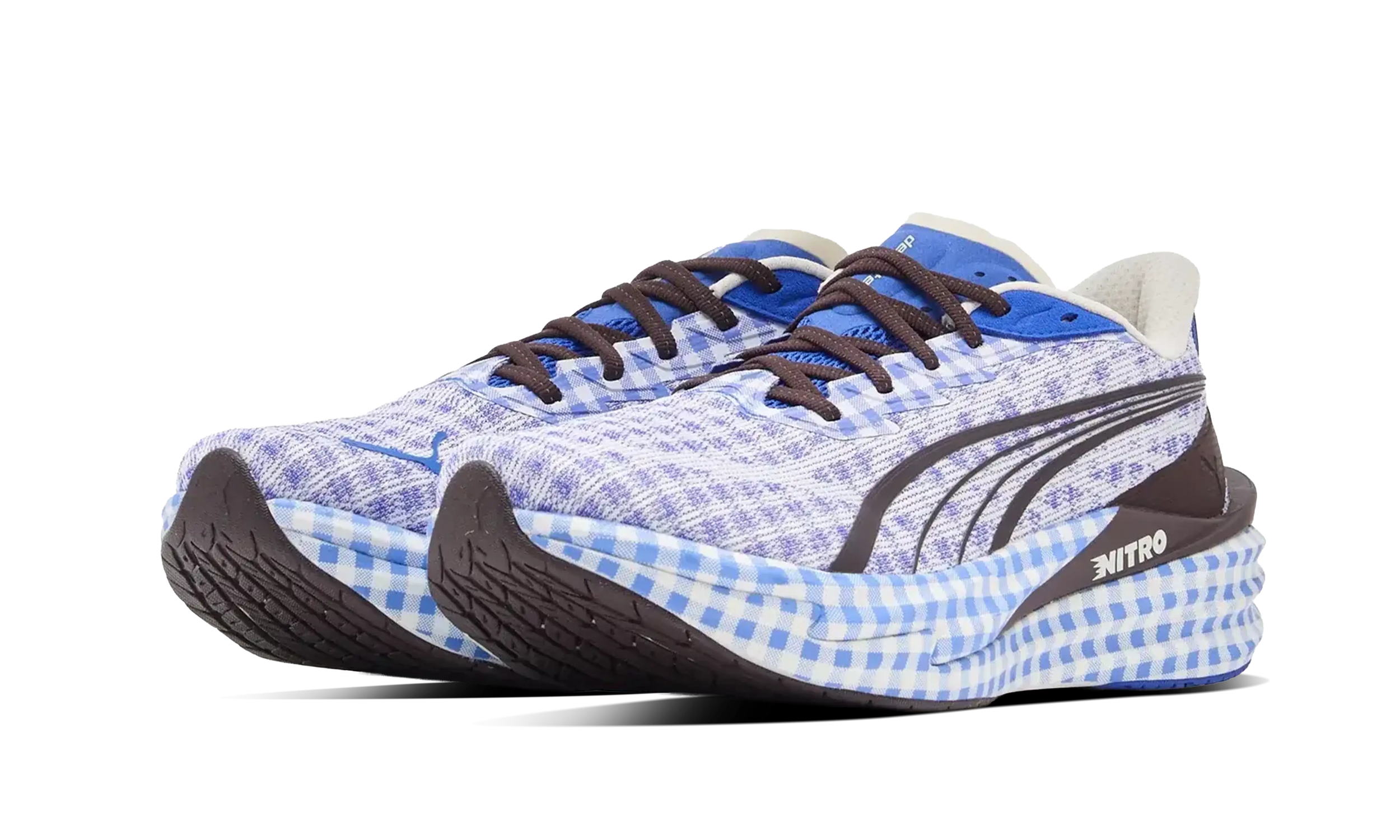 Newcop Puma Deviate Nitro 4 Check Royal Sapphire White Zapatillas 2