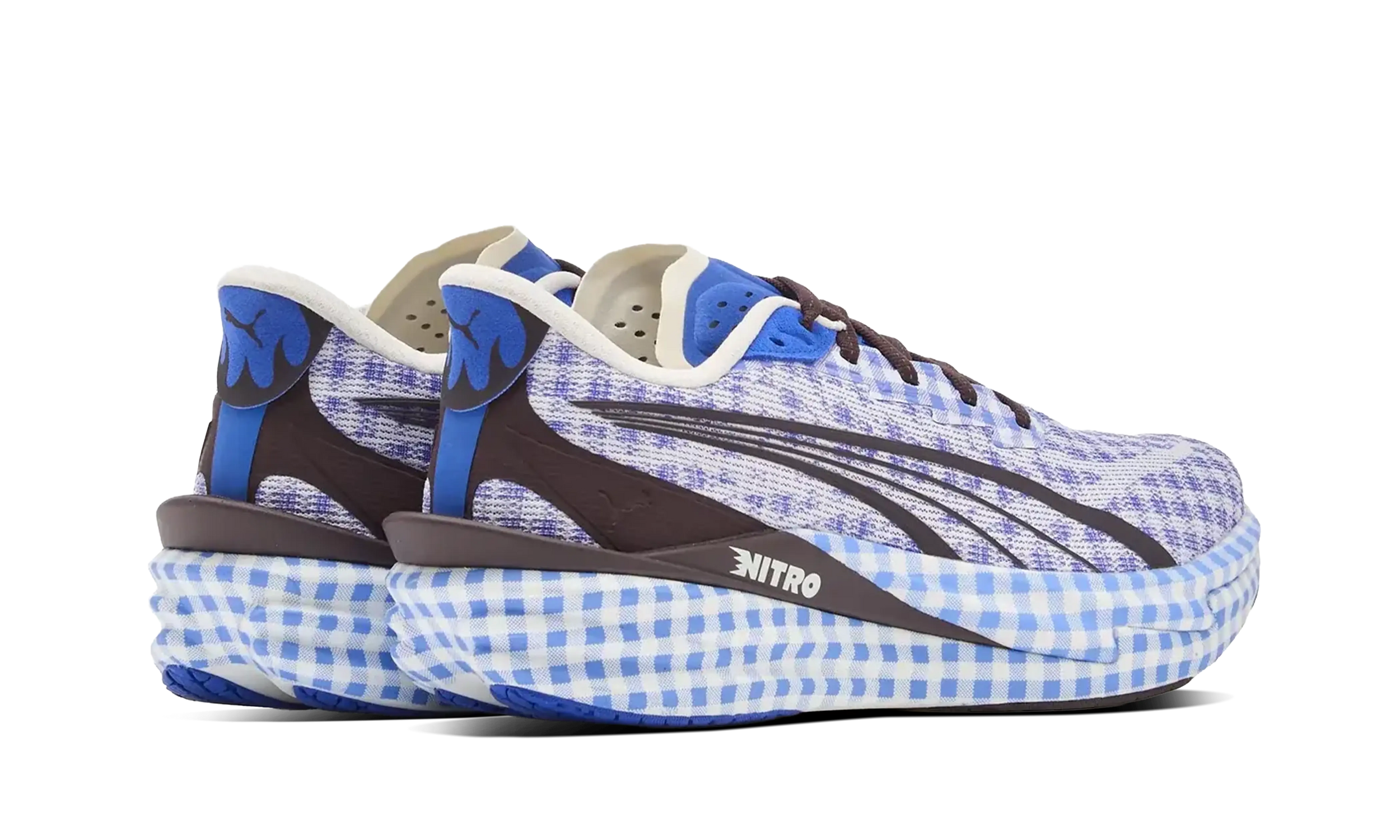 Newcop Puma Deviate Nitro 4 Check Royal Sapphire White Zapatillas 3