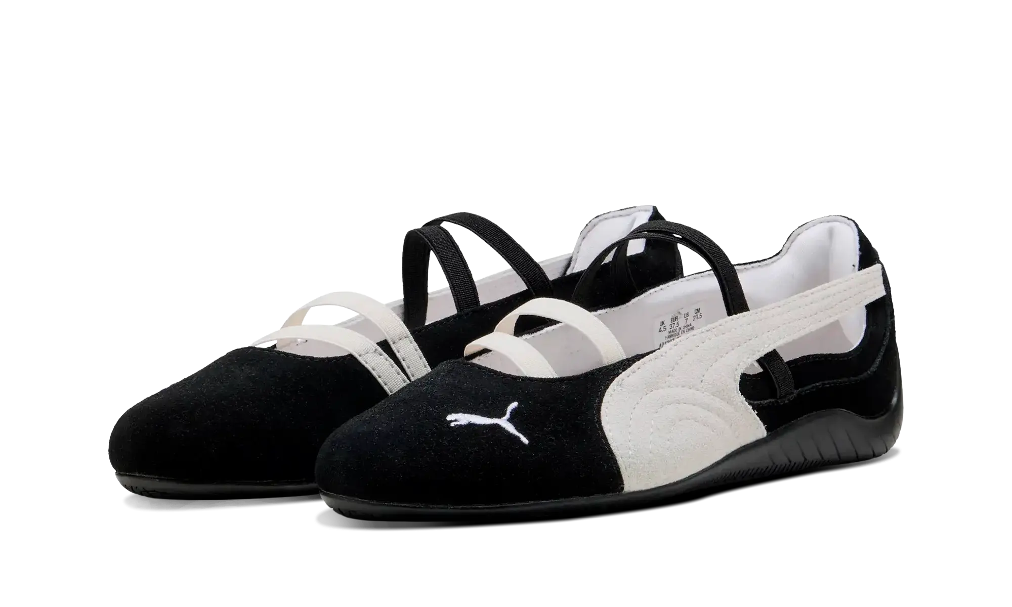 Newcop Puma Mujer Speedcat Ballet Black White Zapatillas 2