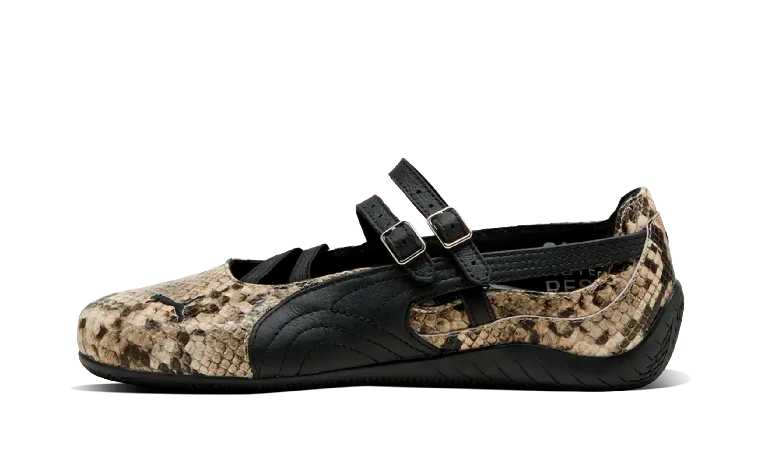 Newcop Puma Mujer Speedcat Ballet Snakeskin Black Vapor Grey Zapatillas 1