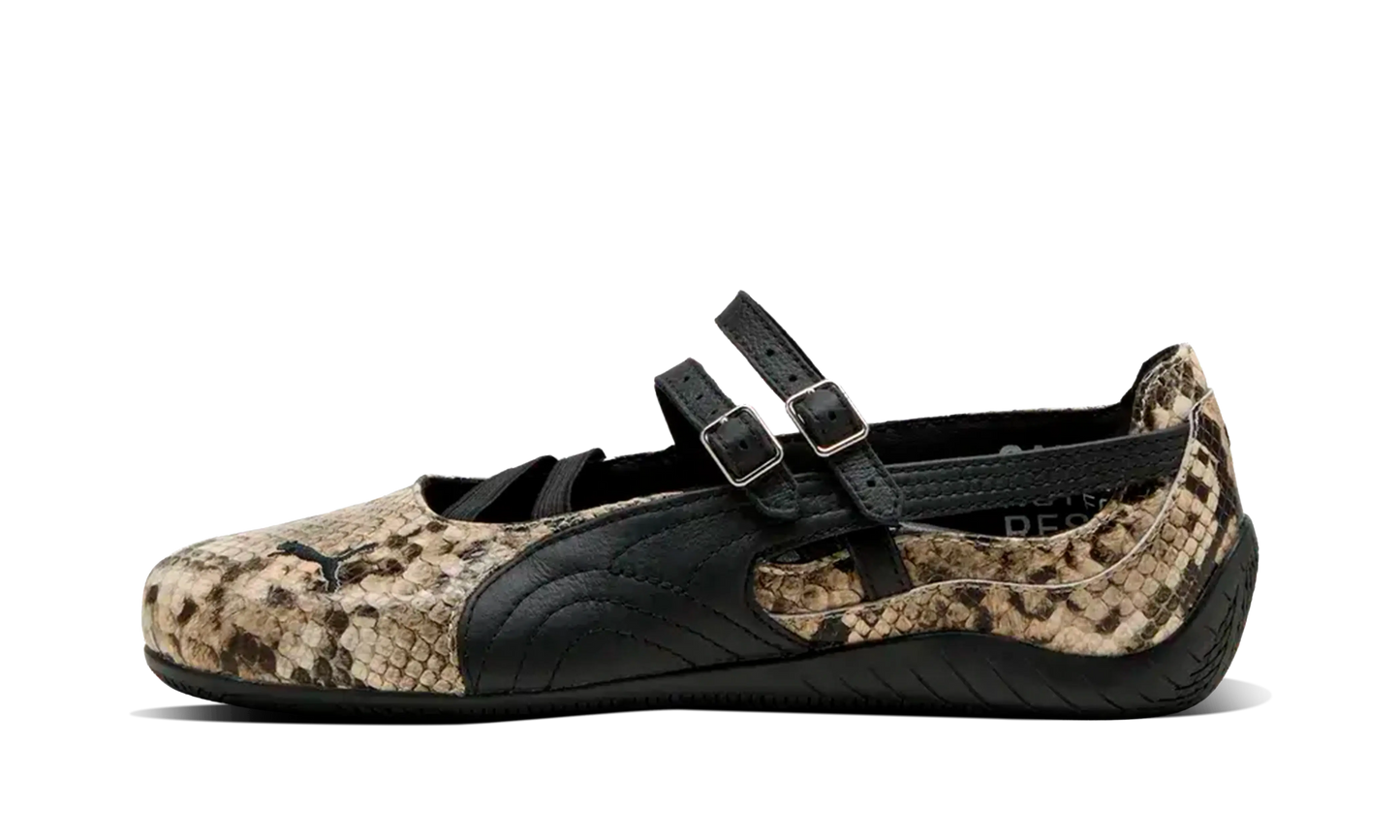 Newcop Puma Mujer Speedcat Ballet Snakeskin Black Vapor Grey Zapatillas 1