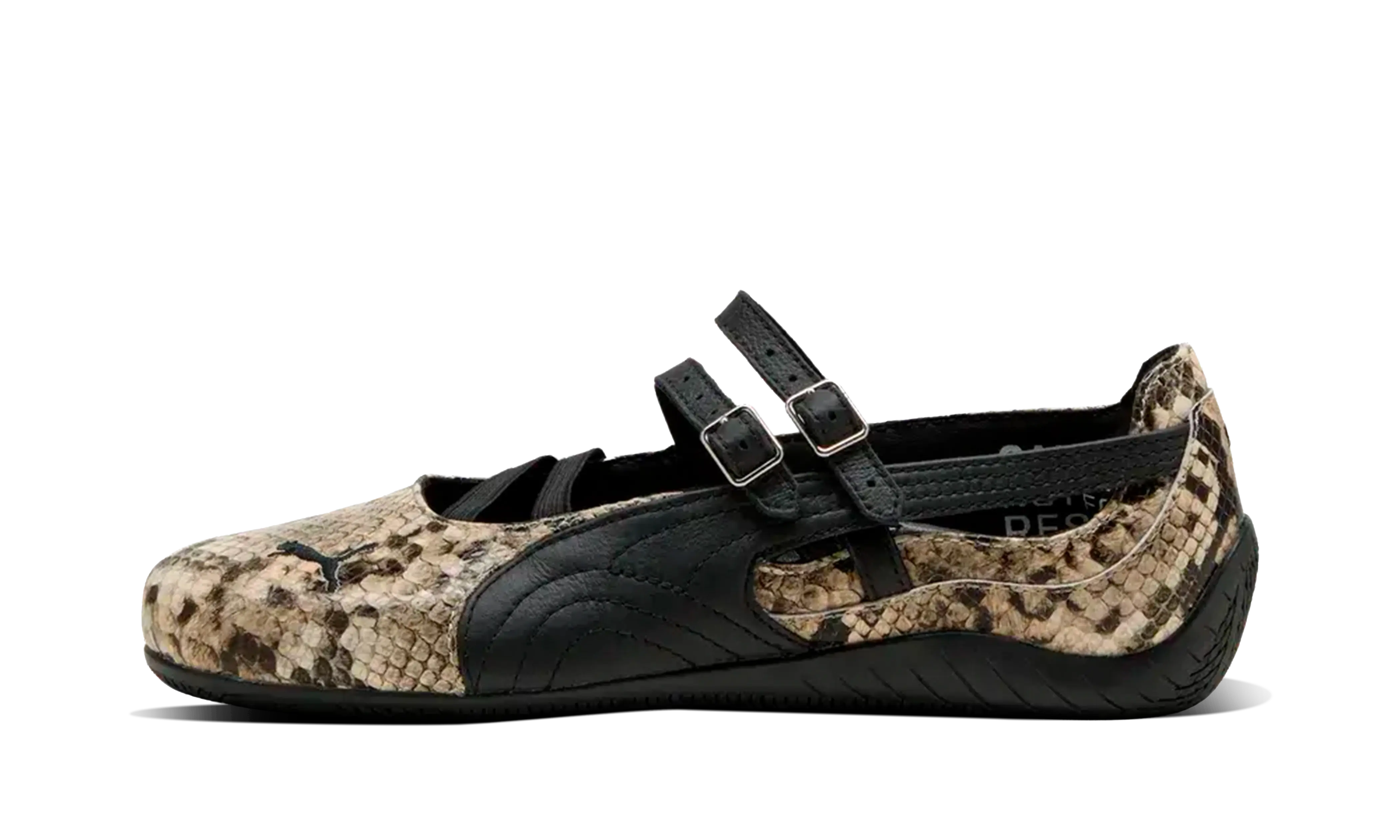 Newcop Puma Mujer Speedcat Ballet Snakeskin Black Vapor Grey Zapatillas 1