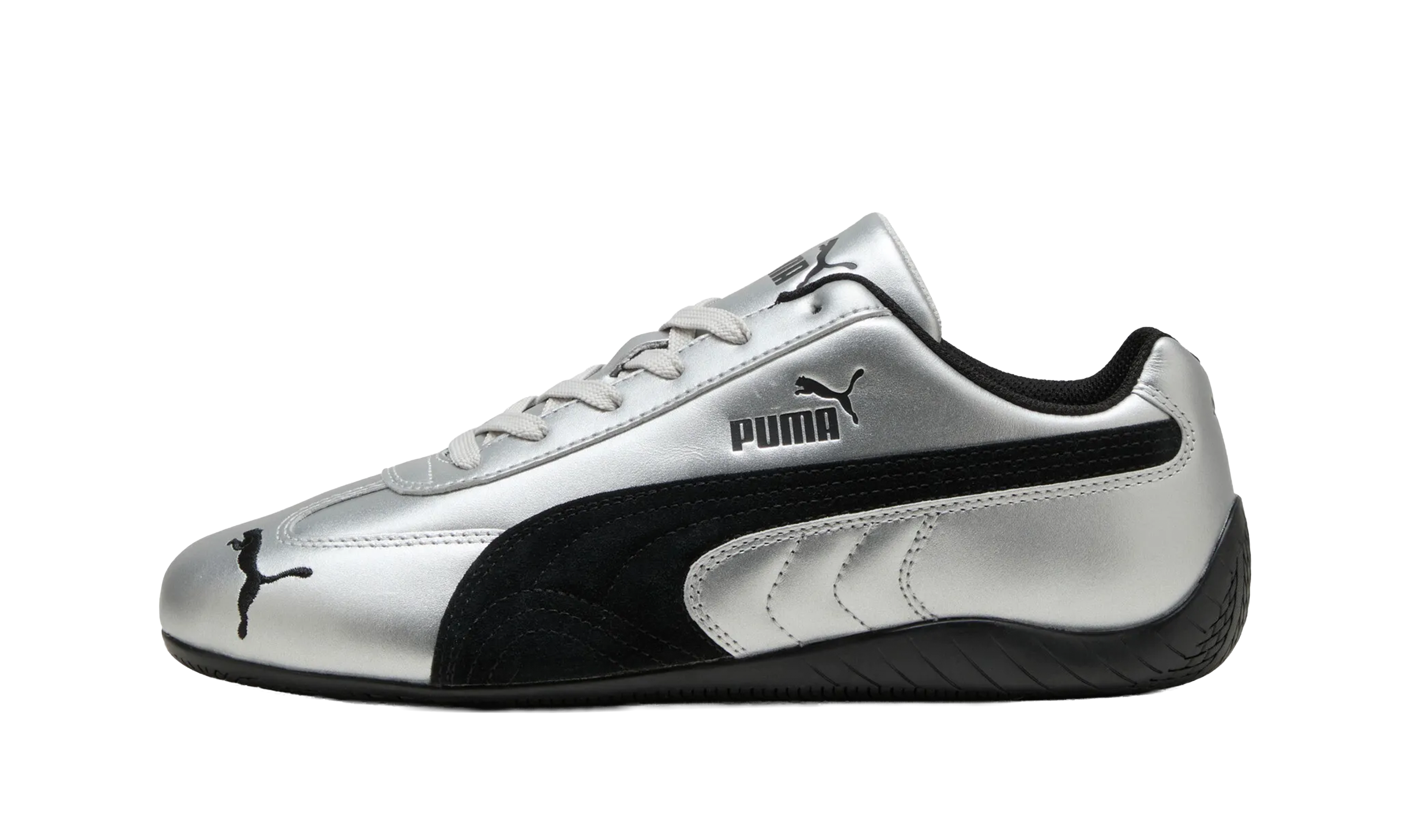 Newcop Puma Mujer Speedcat Metallic Silver Black Zapatillas 1
