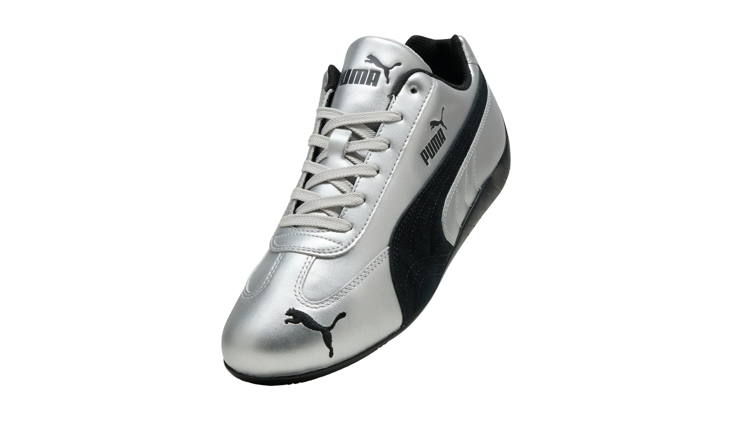 Newcop Puma Mujer Speedcat Metallic Silver Black Zapatillas 3