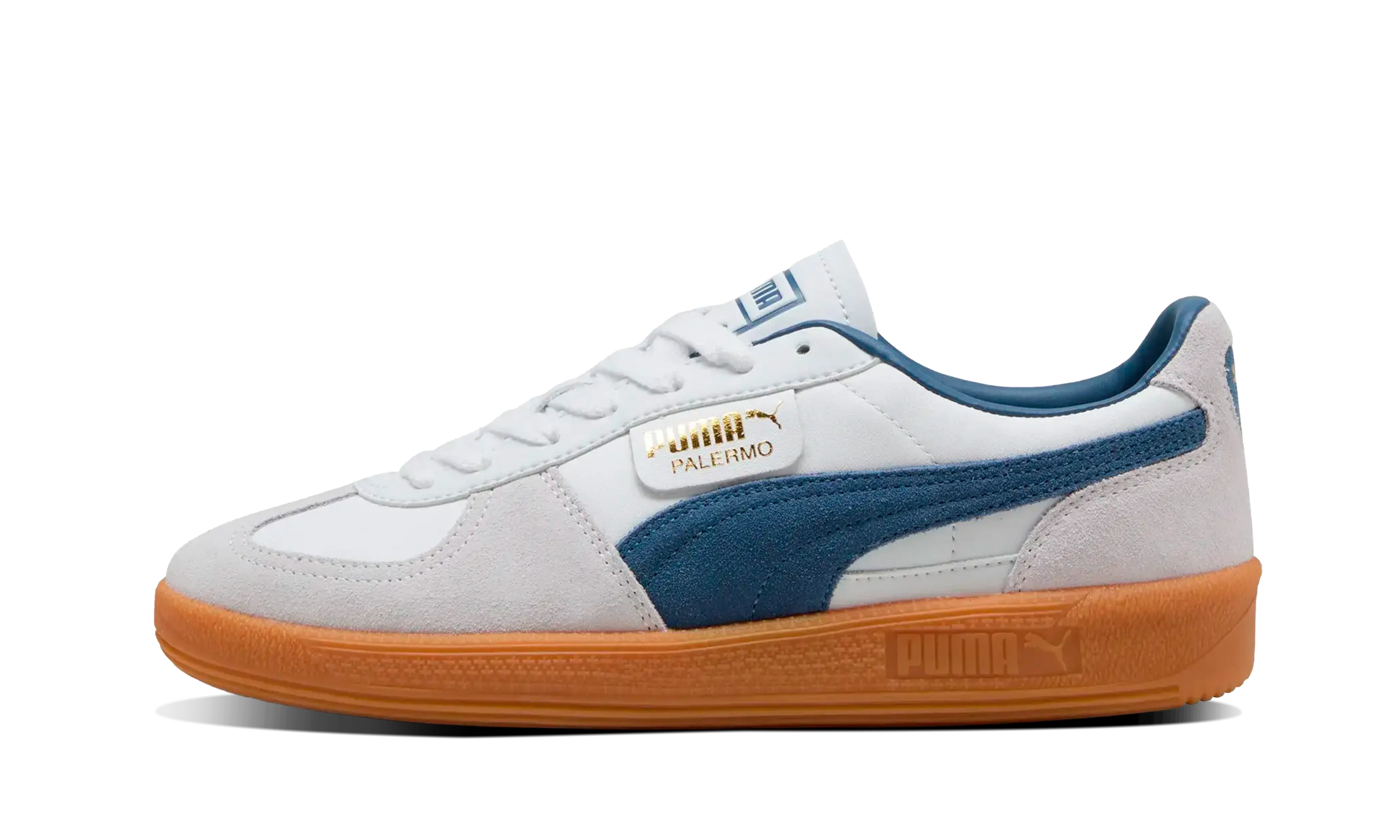 Newcop Puma Palermo Lth White Dark Indigo Zapatillas 1