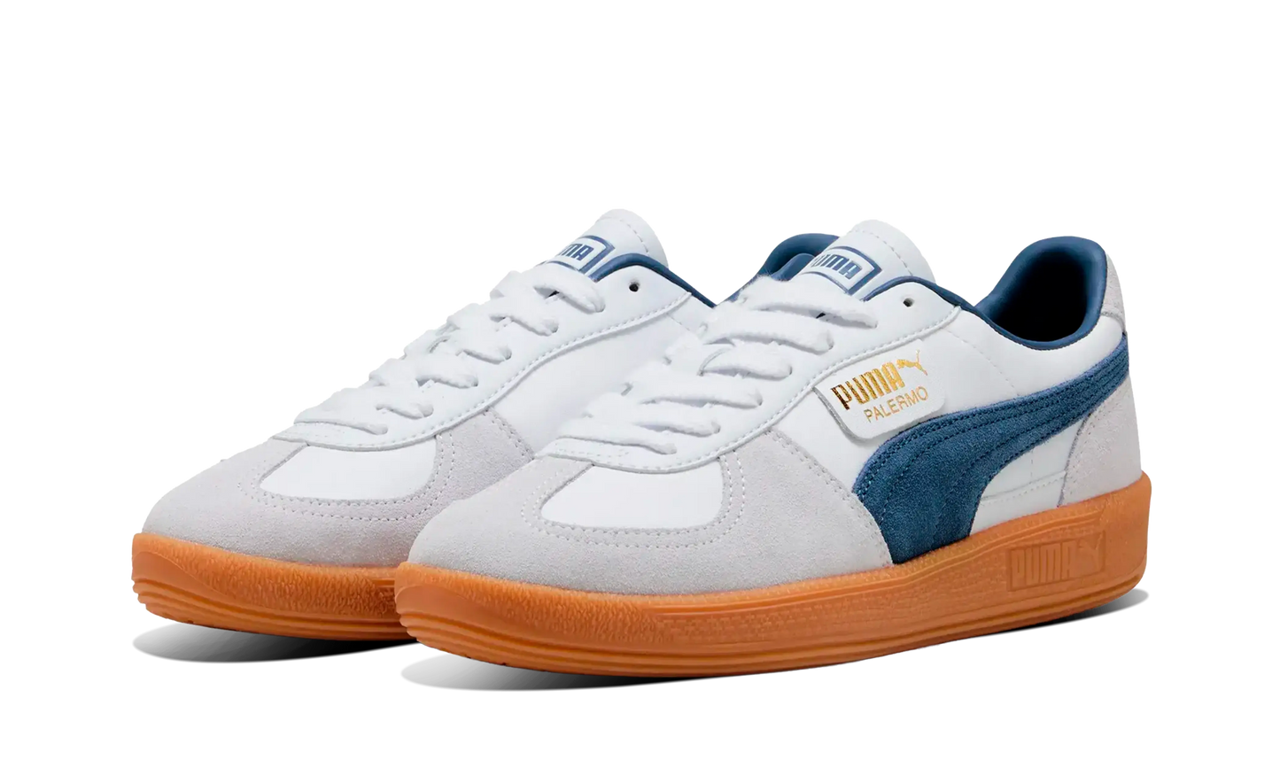 Newcop Puma Palermo Lth White Dark Indigo Zapatillas 2