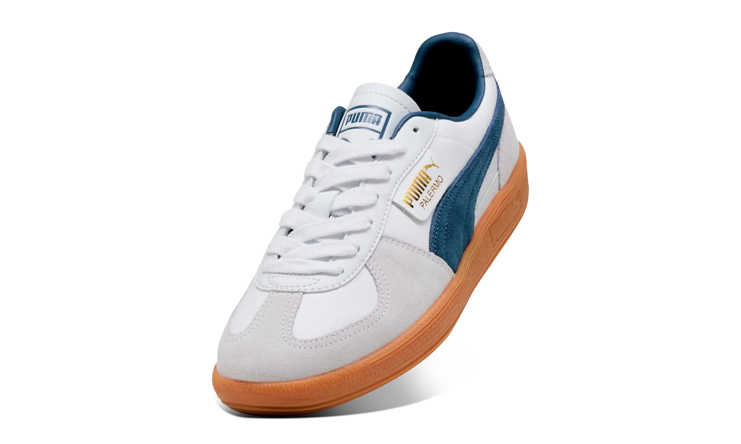 Newcop Puma Palermo Lth White Dark Indigo Zapatillas 3