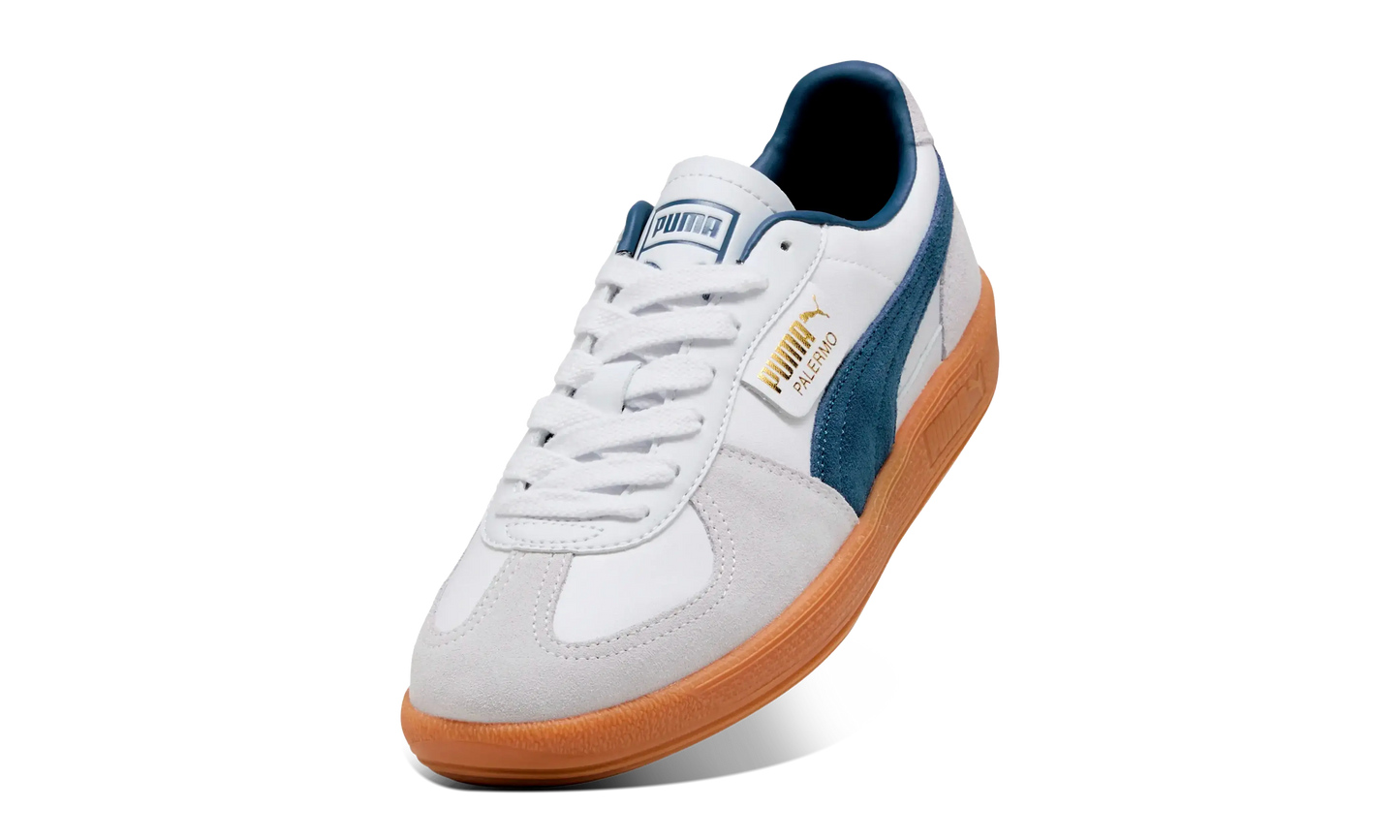 Newcop Puma Palermo Lth White Dark Indigo Zapatillas 3