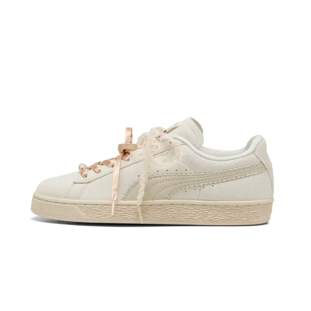 Newcop Puma Suede Bloom Mujer Frosted Ivory Silver Fog Zapatillas 1