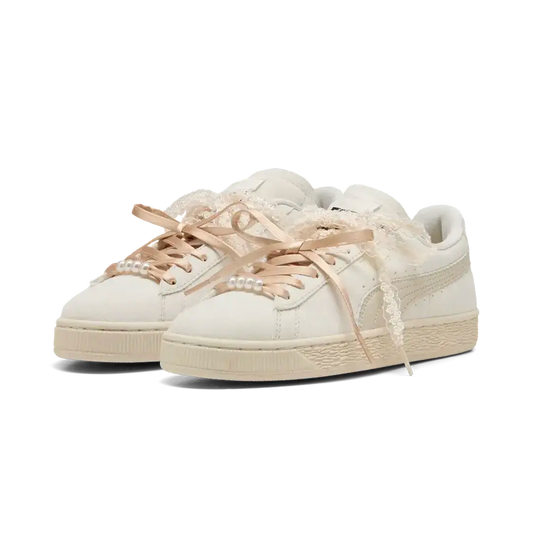 Newcop Puma Suede Bloom Mujer Frosted Ivory Silver Fog Zapatillas 2