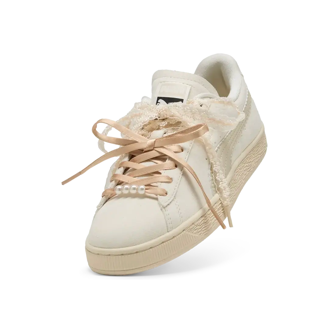 Newcop Puma Suede Bloom Mujer Frosted Ivory Silver Fog Zapatillas 3